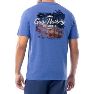 Guy Harvey Faded Short Sleeve Graphic T- Shirt